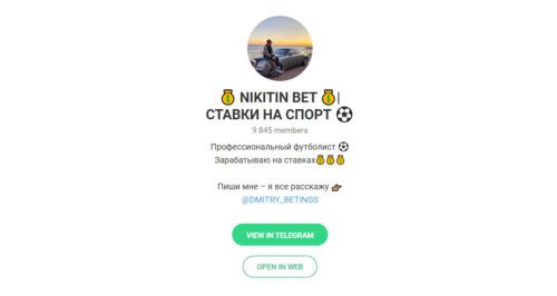 Канал Nikitin Bet