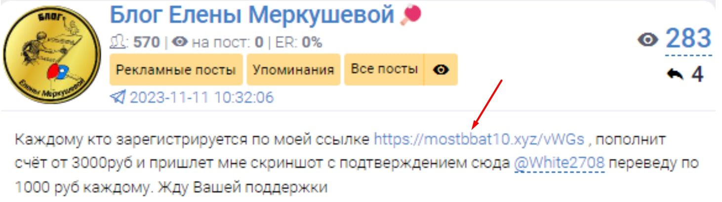 Блог Елены Меркушевой телеграм