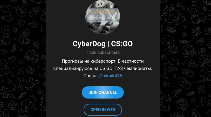 Cyberdog телеграм