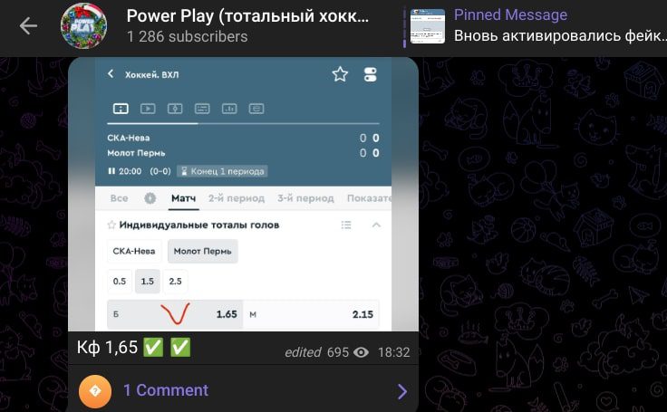 Power Play телеграм пост прогноз