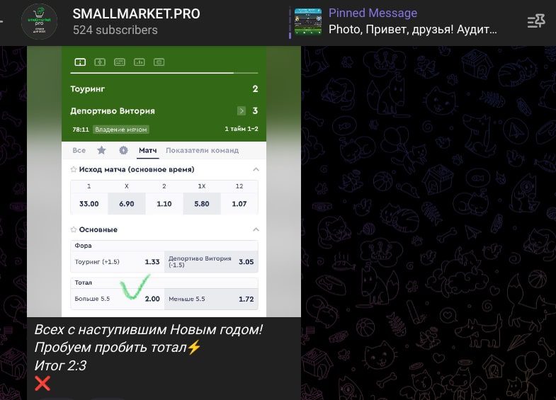 Small Market PRO телеграм пост прогноз