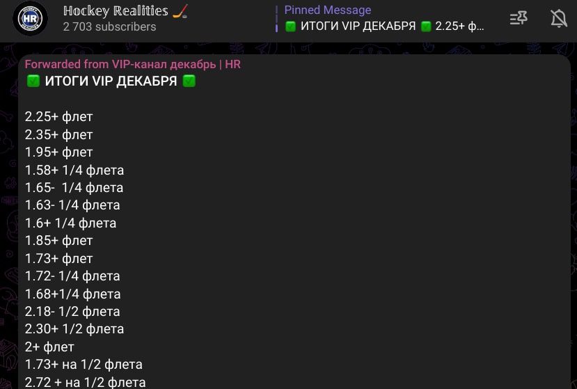 Hockey Realities телеграм пост