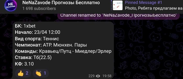 Nenazavode телеграм пост прогноз