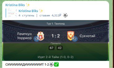 Kristina Biks телеграм пост прогноз