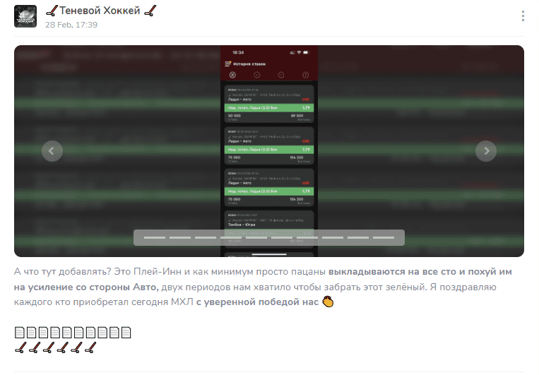 Теневой хоккей Телеграм-канал Теневой хоккей Телеграм-канал