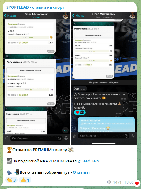 sportlead телеграмм канал