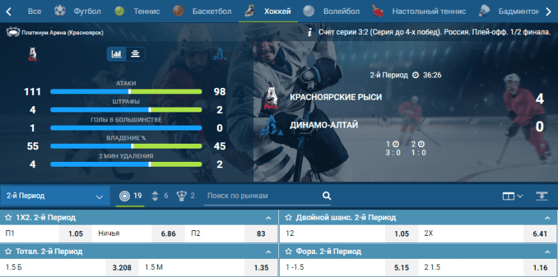 экспресс из верняков на хоккей