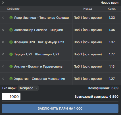 Стратегия 27 экспрессов на точный счет