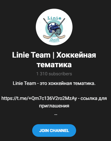 Linie Team Хоккейная тематика